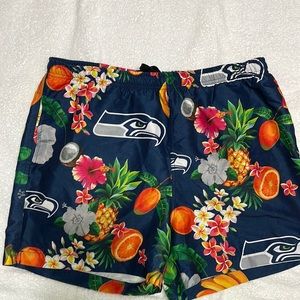 NFL Hawaiian style Seahawk shorts